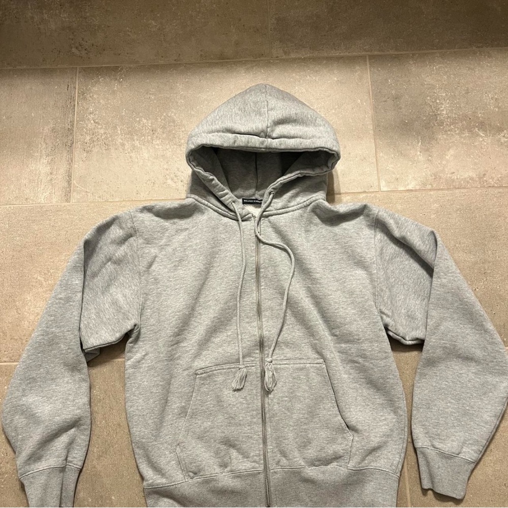 Brandy Melville Grey Zip-Up